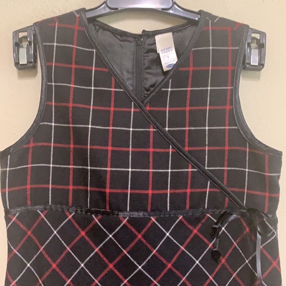 Old Navy holiday plaid dress